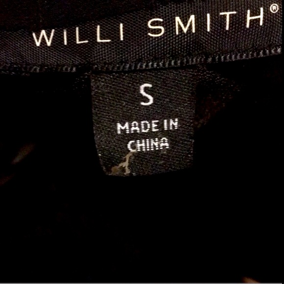 Willi Smith Black Floral Cut Out Punk Top w/ Matching Flap Wallet Set - Picture 6 of 10